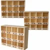 ARTEMIO - 3 casiers de rangement en bois 12 emplacements