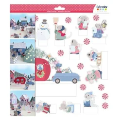 ARTEMIO - 14 feuilles patrons village souris 3d