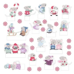 ARTEMIO - 14 feuilles patrons village souris 3d