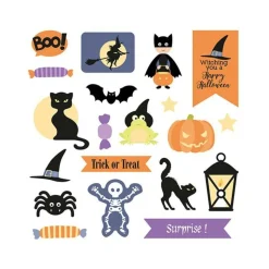 ARTEMIO - 42 formes découpées en papier - halloween