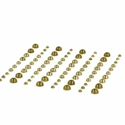ARTEMIO - 160 perles adhésives doré clair