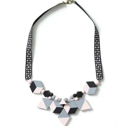 ARTEMIO - 25 perles en bois hexagonales 10 x 5 mm