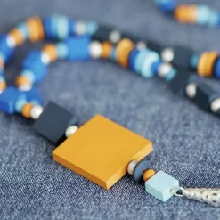 ARTEMIO - 50 perles en bois carrées plates 10 x 3 mm