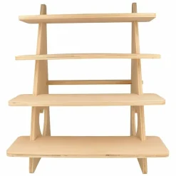 ARTEMIO - 2 présentoirs bois à 4 étagères 38 x 32 x 26 cm