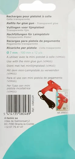 ARTEMIO - 36 recharges pistolet à colle - 7 x 100 mm