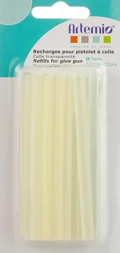 ARTEMIO - 24 recharges pistolet à colle - 7 x 100 mm