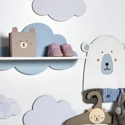 ARTEMIO - 3 étagères en bois nuage 39 cm