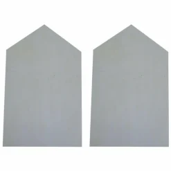 ARTEMIO - 2 étagères en bois maison 22,5 x 14 x 10 cm