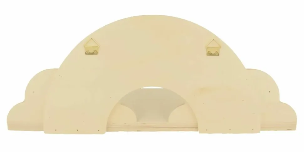 ARTEMIO - 2 étagères en bois arc-en-ciel 40 cm