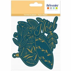 ARTEMIO - 19 étiquettes noël - bleu et or