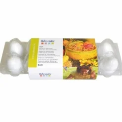 ARTEMIO - 24 œufs de pâques en plastique blanc à décorer
