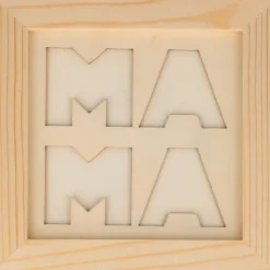 ARTEMIO - Cadre en bois à décorer motif Mama