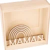 ARTEMIO - Cadre en bois 3D à décorer Maman