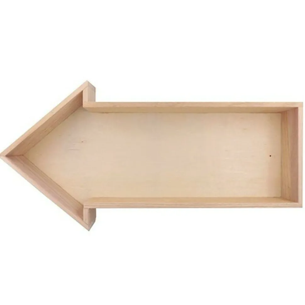 ARTEMIO - Etagère bois flèche 40 x 20 x 7 cm