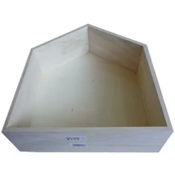 ARTEMIO - Etagère en bois maison 35 x 30 x 10 cm