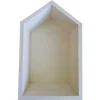 ARTEMIO - Etagère en bois maison 22,5 x 14 x 10 cm