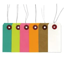 ARTEMIO - Etiquettes kraft-blanches-couleur