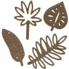 ARTEMIO - Matrices de découpe 4 minies feuilles tropicales