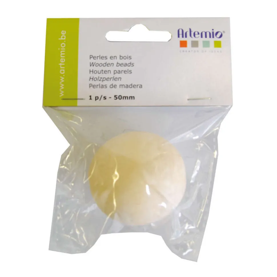 ARTEMIO - Perle, en bois 50mm