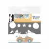 ARTEMIO - Pochoir voiture jolies comptines 15 x 10 cm