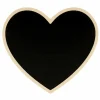 ARTEMIO - Tableau noir coeur avec bordure bois 15 x 13,5 x 0,5 cm