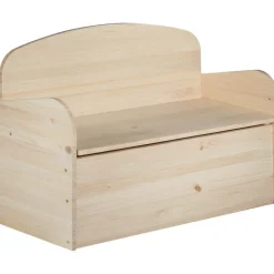 ASTIGARRAGA - Banc coffre de rangement en pin brut 78 litres