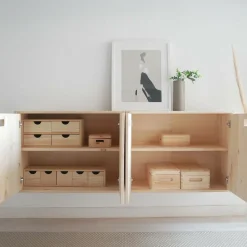 ASTIGARRAGA - Boîte de rangement en pin massif avec couvercle taille 1