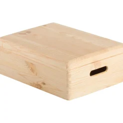 ASTIGARRAGA - Boîte de rangement en pin massif avec couvercle taille 3