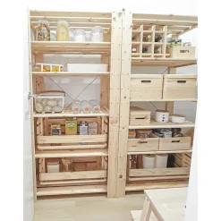 ASTIGARRAGA - Boîte de rangement en pin massif avec couvercle taille 4