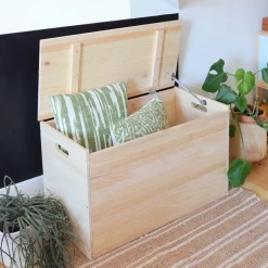 ASTIGARRAGA - Coffre de rangement en pin brut 135 litres