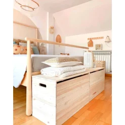 ASTIGARRAGA - Coffre de rangement en pin brut 135 litres