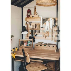 ASTIGARRAGA - Mini rangement bloc en pin brut avec tiroirs 5 tiroirs