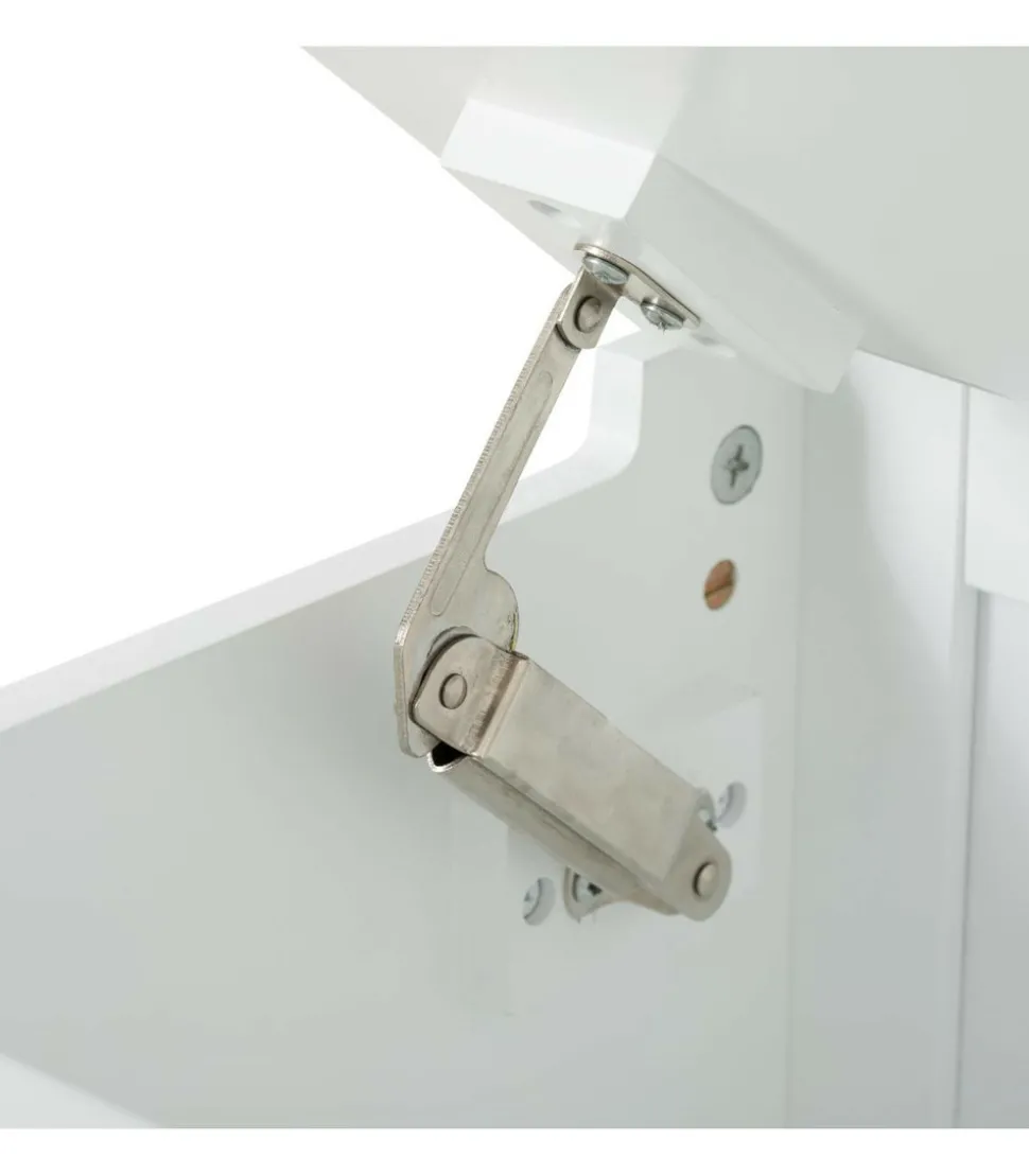 ATMOSPHERA - 2 en 1 banc avec dossier et coffre à jouets en bois blanc