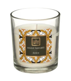 ATMOSPHERA - Bougie parfumée ambre pot en verre 110 g
