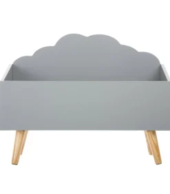 ATMOSPHERA - Coffre de rangement sur pied coffre à jouet nuage gris