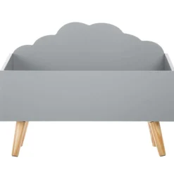 ATMOSPHERA - Coffre de rangement sur pied coffre à jouet nuage gris