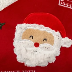 ATMOSPHERA - Coussin lettre au père noël - 50 x 30 cm - blanc et rouge