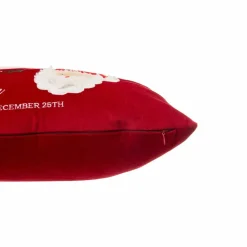 ATMOSPHERA - Coussin lettre au père noël - 50 x 30 cm - blanc et rouge