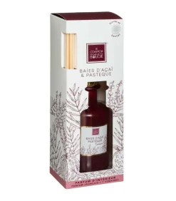 ATMOSPHERA - Diffuseur de parfum baies d'acai et pastèque 200 ml avec 8 bâtonnets en rotin