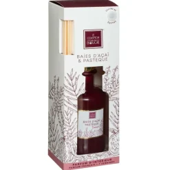 ATMOSPHERA - Diffuseur de parfum baies d'acai et pastèque 200 ml avec 8 bâtonnets en rotin