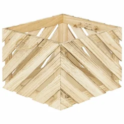 ATMOSPHERA - Ensemble de 2 caisses en bois - beige