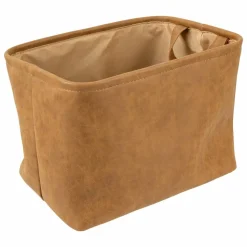 ATMOSPHERA - Ensemble de 3 paniers en simili cuir - marron