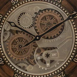 ATMOSPHERA - Horloge avec mécanisme en métal - diam 59 cm - marron
