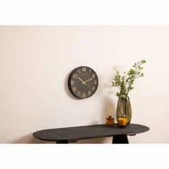 ATMOSPHERA - Horloge chiffres 3d - diam 30 cm - noir