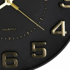 ATMOSPHERA - Horloge chiffres 3d - diam 30 cm - noir