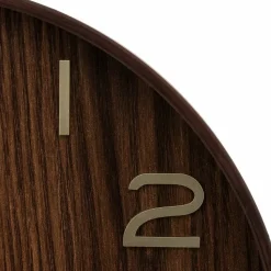 ATMOSPHERA - Horloge en bois - diam 55 cm - marron