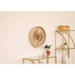 ATMOSPHERA - Horloge murale en métal vintage - gris métallisé