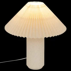 ATMOSPHERA - Lampe cylindre en céramique - h. 38 cm - beige