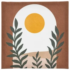 ATMOSPHERA - Lot de 5 toiles imprimées soleil - multicolore