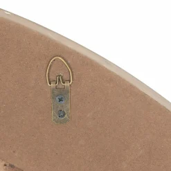 ATMOSPHERA - Miroir en bois rondin - diam 90 cm - marron